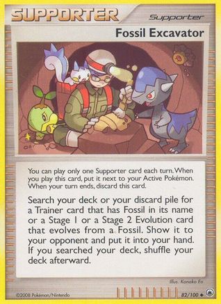 Fossil Excavator/100 Uncommon Reverse Holofoil