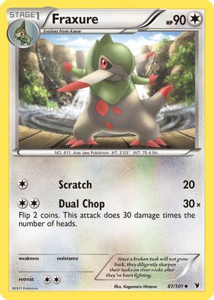 Fraxure (87)/101 Uncommon Reverse Holofoil