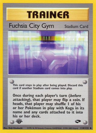 Fuchsia City Gym (114)/132 Uncommon 1st Edition