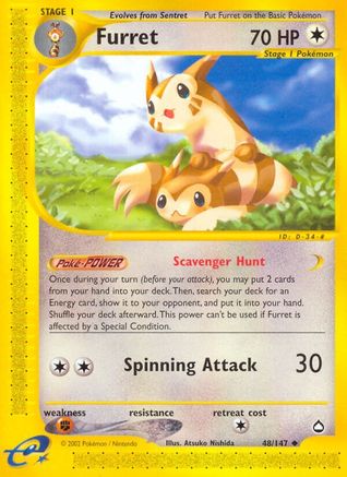 Furret (48)/147 Uncommon Reverse Holofoil