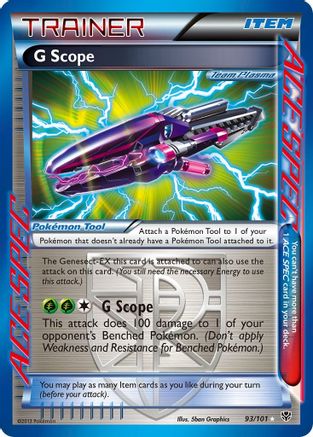 G Scope (Team Plasma) (93)/101 Rare Ace Holofoil