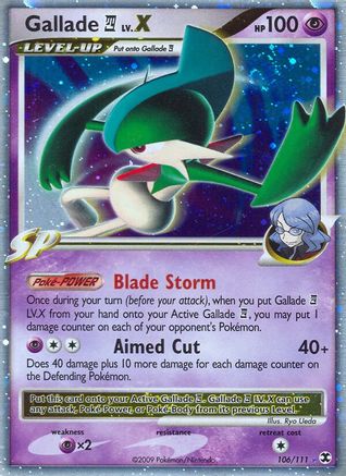 Gallade E4 Lv.X (106)/111 Ultra Rare Holofoil