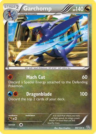 Garchomp (90) (90)/124 Holo Rare Reverse Holofoil
