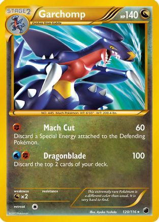 Garchomp (120 Secret Rare) (120)/116 Secret Rare Holofoil