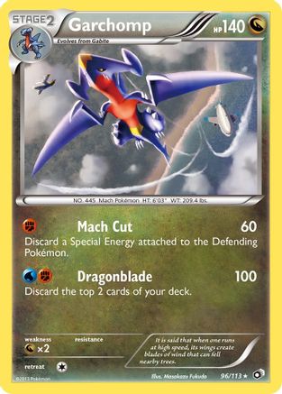 Garchomp (96)/113 Holo Rare Reverse Holofoil