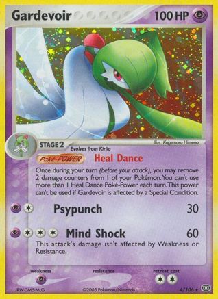 Gardevoir (4)/106 Holo Rare Reverse Holofoil