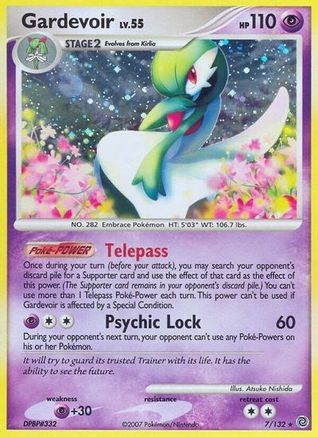 Gardevoir (7)/132 Holo Rare Holofoil