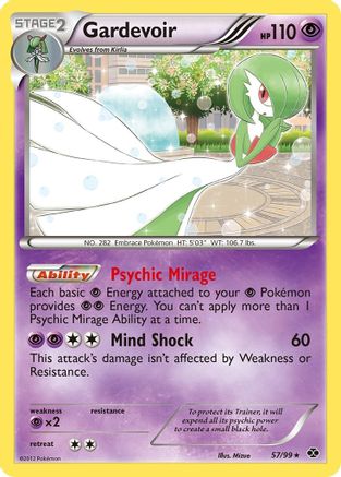 Gardevoir (57)/99 Holo Rare Reverse Holofoil