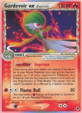 Gardevoir ex (Delta Species) (93)/101 Ultra Rare Holofoil