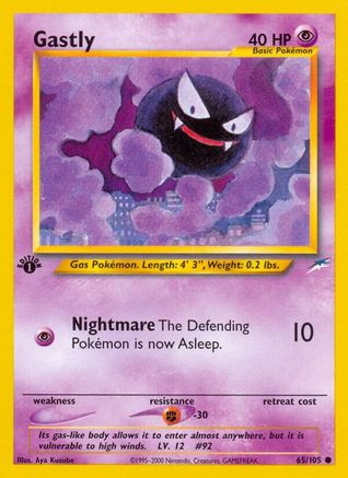 Gastly (65)/105 Common 1st Edition