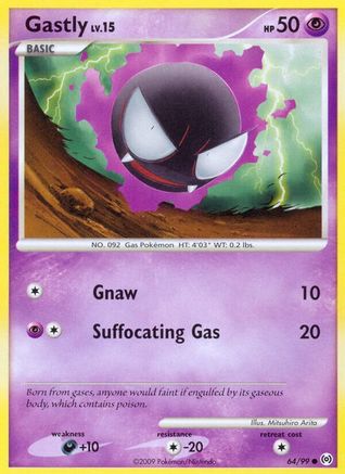 Gastly (64) (64)/99 Common Reverse Holofoil