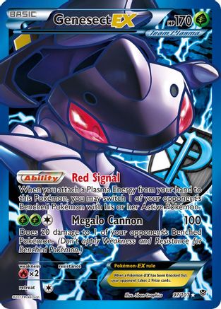 Genesect EX (Team Plasma) (97 Full Art) (97)/101 Ultra Rare Holofoil (Cabinet-NM)