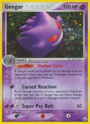 Gengar (5)/92 Holo Rare Holofoil