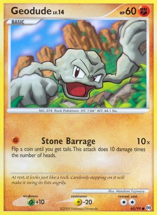 Geodude (65)/99 Common Reverse Holofoil