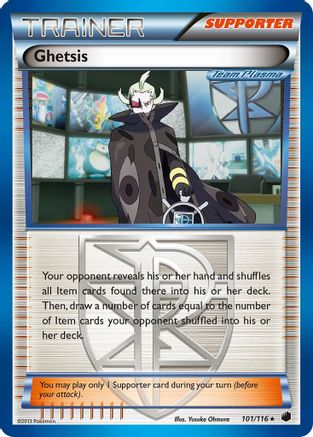 Ghetsis (Team Plasma) (101)/116 Holo Rare Holofoil