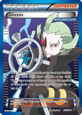 Ghetsis (Team Plasma) (Full Art) (115)/116 Ultra Rare Holofoil