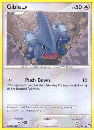 Gible (85)/123 Common Reverse Holofoil