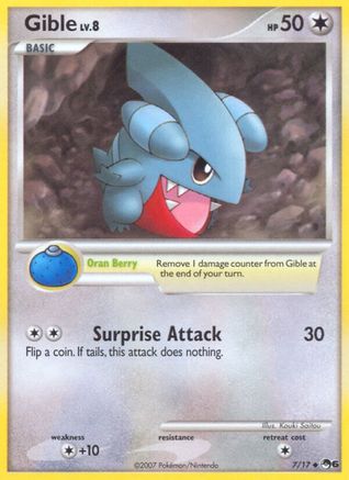 Gible (7)/17 Common Holofoil