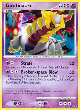 Giratina (27) (27)/127 Rare Reverse Holofoil