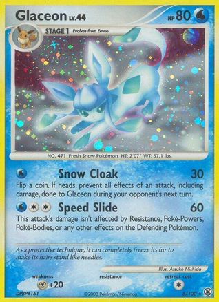 Glaceon (5) (5)/100 Holo Rare Holofoil (Cabinet-NM)