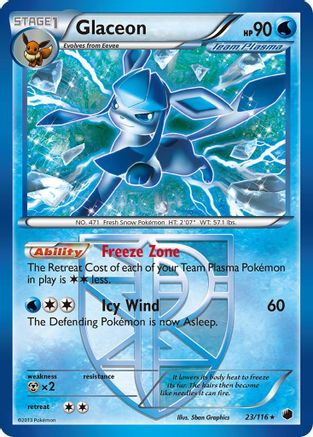 Glaceon (Team Plasma) (23)/116 Rare Reverse Holofoil