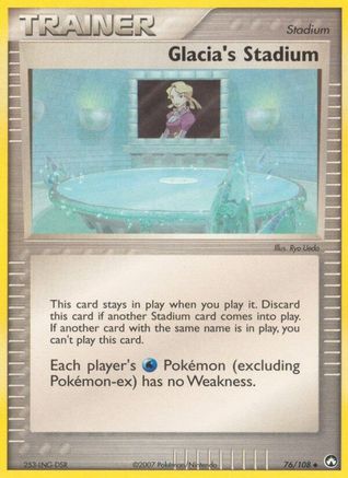 Glacia's Stadium (76)/108 Uncommon Reverse Holofoil
