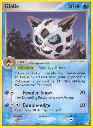 Glalie (30)/108 Uncommon Reverse Holofoil