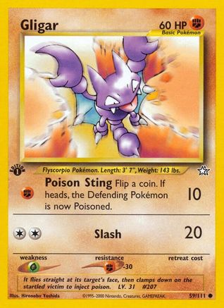 Gligar (59)/111 Common 1st Edition