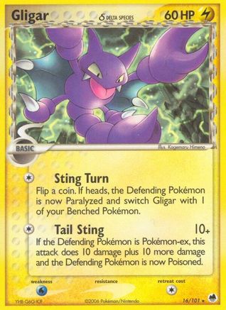 Gligar (Delta Species) (16)/101 Rare Reverse Holofoil