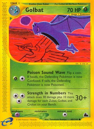 Golbat (60)/144 Common Reverse Holofoil
