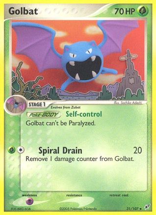 Golbat (31)/107 Uncommon Reverse Holofoil