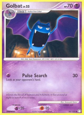 Golbat (50)/123 Uncommon Reverse Holofoil
