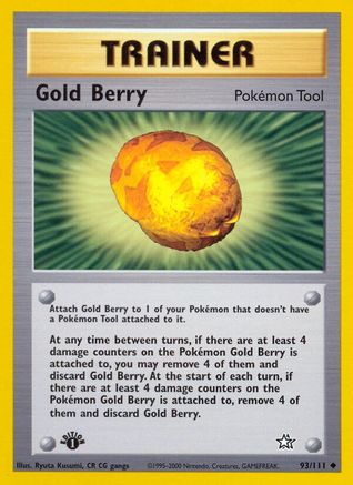 Gold Berry (93)/111 Uncommon 1st Edition