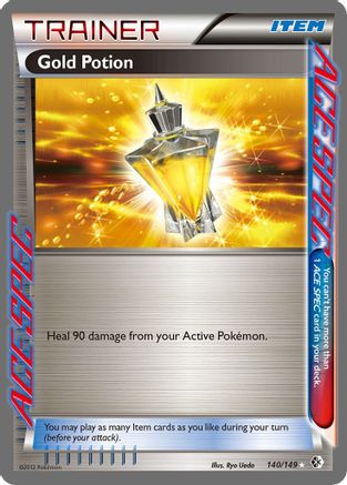 Gold Potion (140)/149 Rare Ace Holofoil