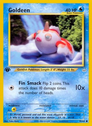 Goldeen (45)/64 Common 1st Edition