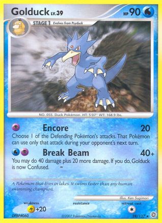 Golduck (28)/132 Rare Reverse Holofoil