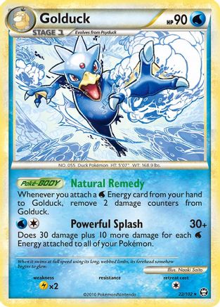 Golduck (22)/102 Rare Reverse Holofoil