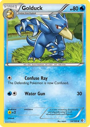 Golduck (34) (34)/149 Uncommon Reverse Holofoil