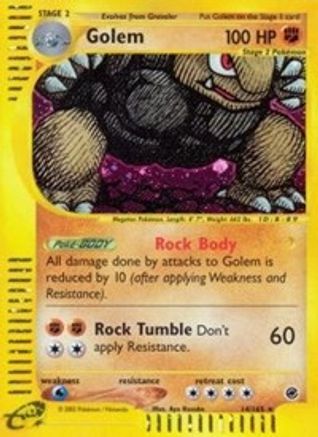 Golem (14) (14)/165 Holo Rare Reverse Holofoil
