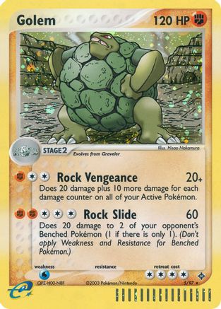 Golem (5)/97 Holo Rare Reverse Holofoil