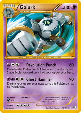 Golurk (150)/149 Secret Rare Holofoil