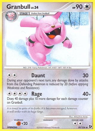 Granbull (39)/106 Uncommon Reverse Holofoil