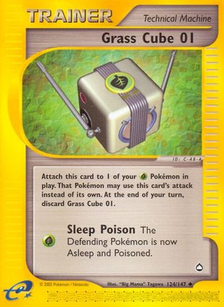 Grass Cube 01 (124)/147 Uncommon Reverse Holofoil