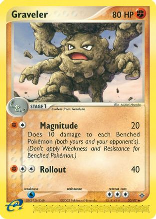 Graveler - 30/97 (30)/97 Uncommon Reverse Holofoil