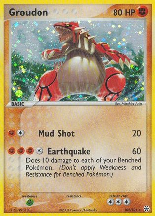 Groudon (102)/101 Secret Rare Holofoil