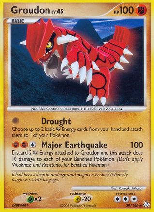 Groudon (29)/146 Rare Reverse Holofoil