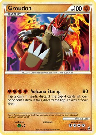 Groudon (6)/95 Holo Rare Reverse Holofoil