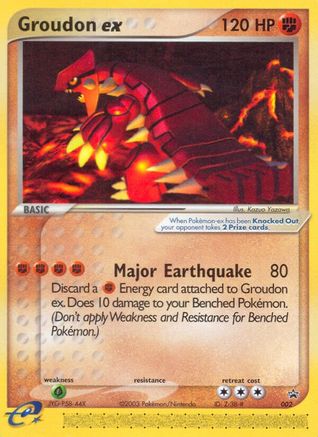 Groudon ex - 002 (Nintendo Power Magazine) (2)/40 Promo Holofoil