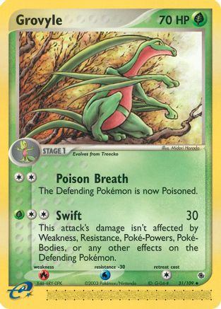 Grovyle - 31/109 (31)/109 Uncommon Reverse Holofoil