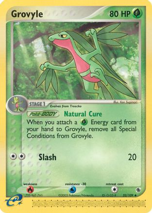 Grovyle - 32/109 (32)/109 Uncommon Reverse Holofoil